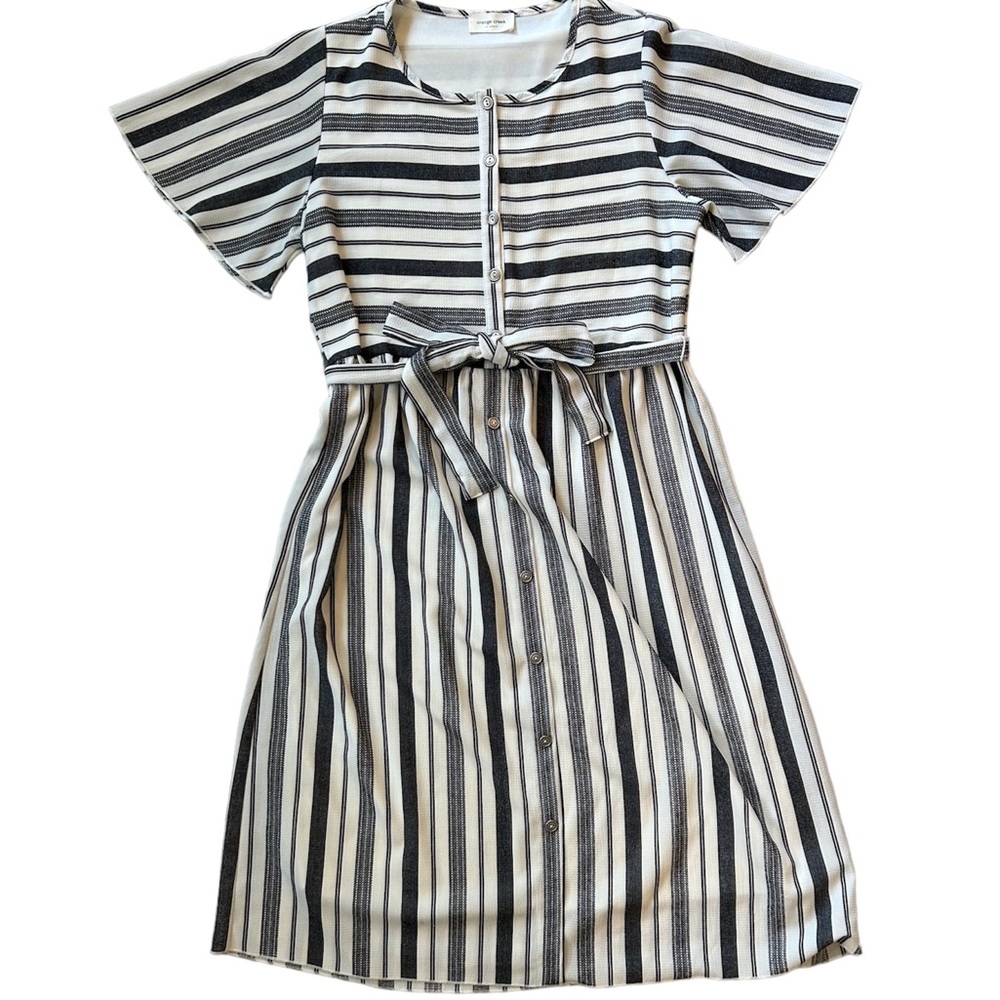 Orange Creek Striped Midi Dress